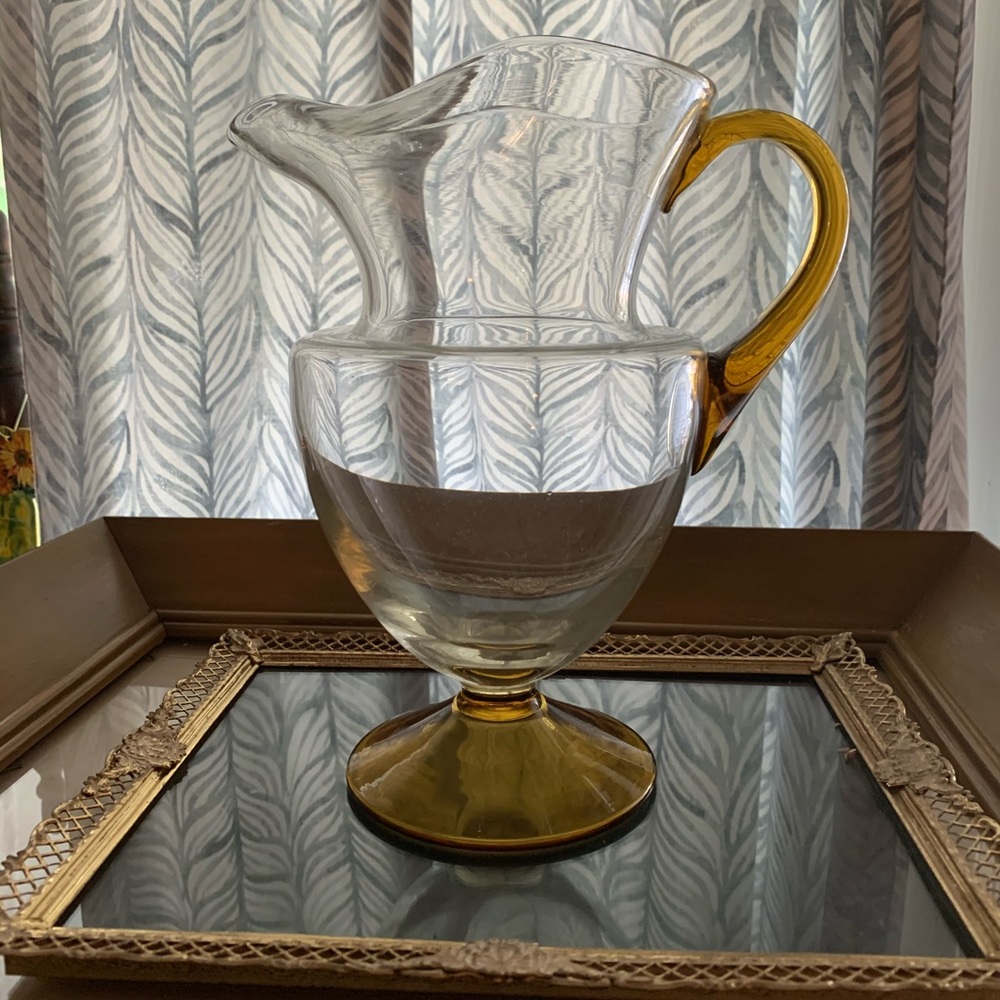 Beautiful MCM - Mid Century Amber Pitcher